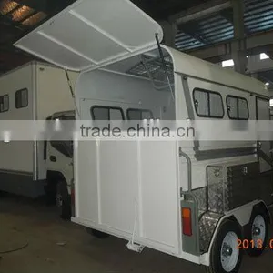 2 Horse Floats Angle Load With Pop Up Door thumbnail-1