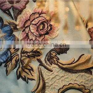 Customize Jacquard Embroidery Living Room Curtain Window Curtains Curtain Fabric Home Decoration thumbnail-6