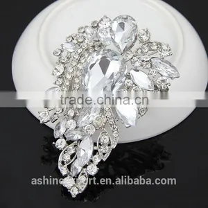 Exquisite Cheap Classic Bridal Bulk Crystal Rhinestone Brooch/handmade Rhinestone Brooch thumbnail-1