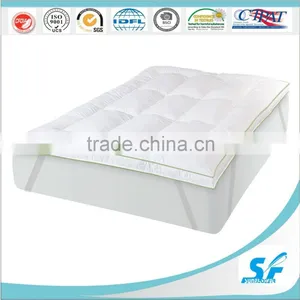 Waterproof Cotton Pattern 10%goose Down Fill Home Hotel Bed Mattress Pad Topper thumbnail-1