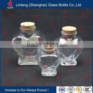 Clear Wholesale Finely Processed Heart Shape Storage Jar thumbnail-1