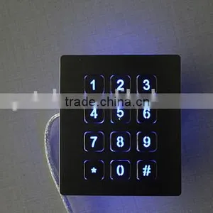 12 Keys Metal Keypad Entry With Rear Panel Mounting thumbnail-5