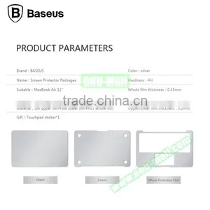 3 PCS 4H Surface Anti-scratch Screen Protector Protective Film Case Cover Kit for 11 Inch Macbook Air thumbnail-5