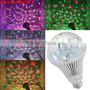 E27 6W Rotating RGB LED Crystal Ball Effect Light Stage Lighting Disco Pub thumbnail-1