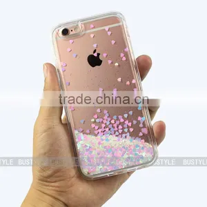 Custom Transparent Liquid Glitter Case for IPhone for Samsung Mobile Phone Cover Quality Choice thumbnail-2