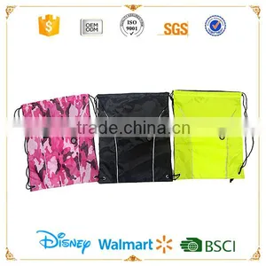 Sublimation Drawstring Backpack GYM Bag With Front Zipper Pocket thumbnail-3