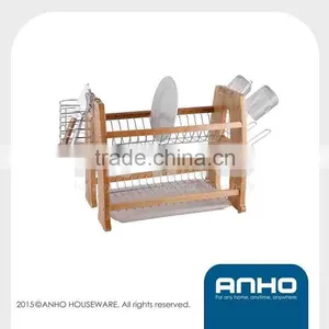 Reliable Reputation A-shape Kitchen Wooden Dish Rack thumbnail-1