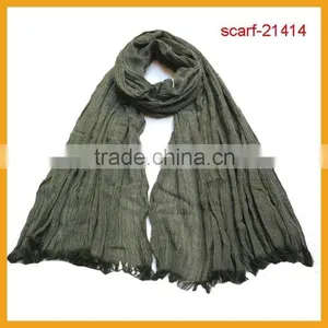 Very Soft Wholesale Plain Cotton Scarf Solid Color thumbnail-1