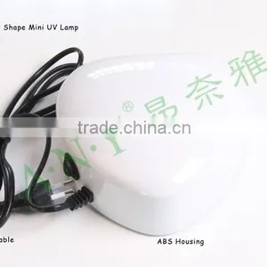 Professional Home Using White Heart Shape 3W Nail Curing Light UV Nail Polish Dryer thumbnail-2
