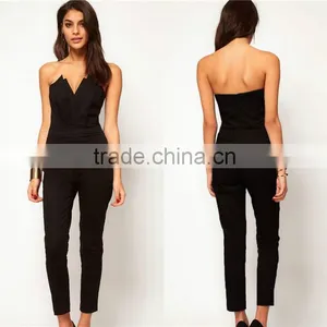 New Office Ladies Clubwear V Neck Playsuit Bodycon Party Women Jumpsuits Rompers thumbnail-3