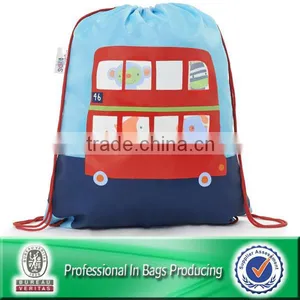 Lead-free 100% Recycled 210D Polyester Gym Drawstring Bag thumbnail-1
