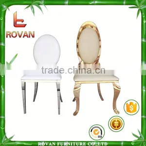 Comfortable Stainless Steel Legs Dining Chair Steel Banquet Chair thumbnail-6