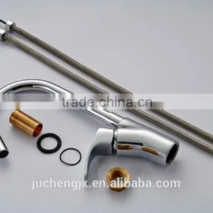 Hot and Cold Water Chrome Sink Faucet thumbnail-6