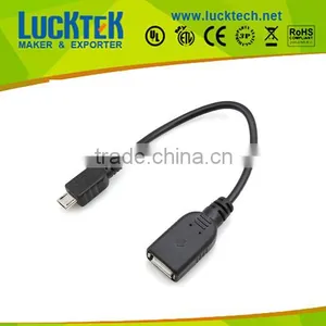 ORIGINAL USB A FEMALE TO MICRO B MALE CABLE FOR SMART MOBILE PHONES thumbnail-1