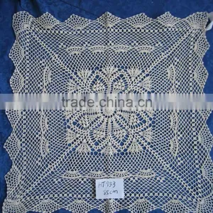 Hand Knit Crocheted Table Cloth thumbnail-4