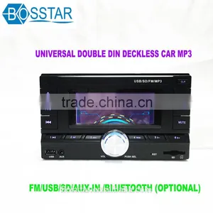 Universal 2din Double Din Car Stereo Cassette Audio Mp3 Music Player With Bluetooth Usb,sd,aux-in thumbnail-1