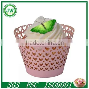 Wedding Cupcake Wrappers Laser Cake Wrap Laser Cut Filigree Cupcake Wrappers thumbnail-1