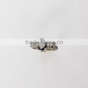 Black Moissanite 925 Sterling Silver Designer Ring thumbnail-5