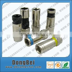 HFC F Port Rg59 Rg6 Compression Coaxial Cable Connector thumbnail-2