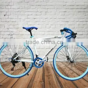 26-inch Road Bike 21 Speed High Carbon Steel Dual Disc Brakes Road Bike thumbnail-3