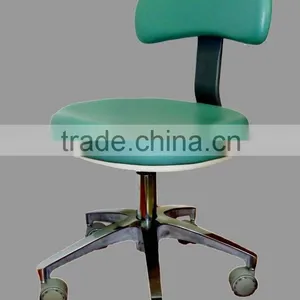 Height Adjustable Round Stool Chair SA008 w/ Back Rest thumbnail-1