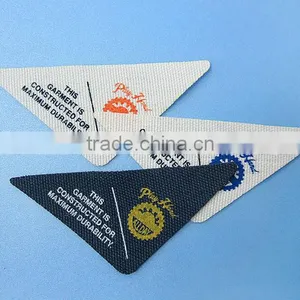 Unique Design Die Cut Heavy Starch Coating Woven Main Canvas Patch thumbnail-1