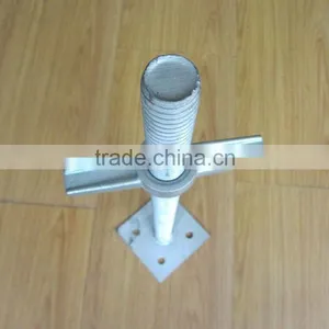 M30x400MM/120x120x4mm Solid Base Jack Electro Galvanized thumbnail-2