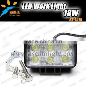 Brand New 18W 12V 24V 4WD LED Spotlight Floodlight Work Light for Vehicle Truck ATV SUV OffRoad Tractor Led Driving Lamp thumbnail-1