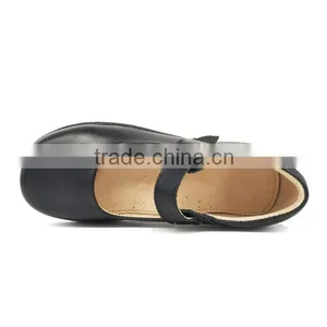 22 Years Manufacturer Fitkids Buckle Black Leather Girls School Shoes With Rubber Sole thumbnail-2