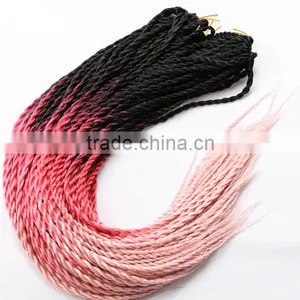 F6677 Synthetic Hair Extensions Twist Braid,two Colored Synthetic Braiding Hair thumbnail-3