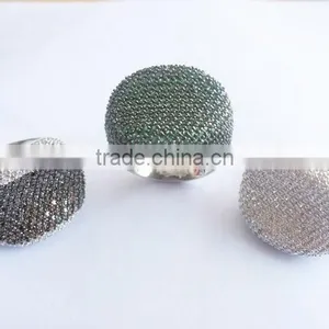 925 Sterling Sliver Square Shape Gemstone Ring thumbnail-1
