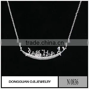 2016 Fashion Cycle Butterfly Shape Natural Stone Necklace thumbnail-3