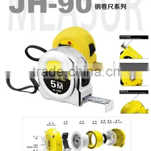 Name Brand Auto Lock Steel Meausure Tape Duble Side Tape Embsosed Measuring Tools With New Abs Case thumbnail-1
