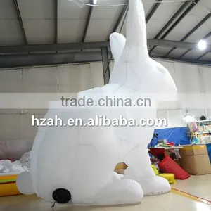 Giant White Lighting Inflatable Rabbit for Advertising Decoration thumbnail-1