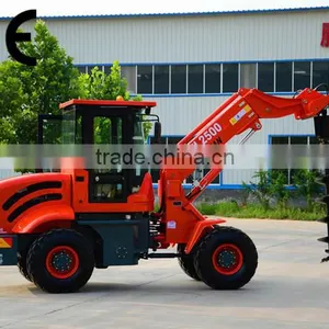4x4 Mini Tractor TL2500 Hydraulic All Wheel Loader Telescopic Handler thumbnail-1