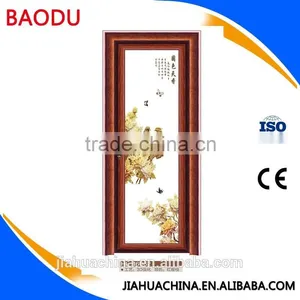 Tempered Bubble Glass Shower Door Aluminum Frame Glass Door thumbnail-1