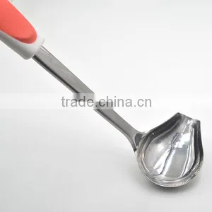 Novel Design TPR Handle FDA LFGB Grade Stainless Steel Gravy Sauce Ladle thumbnail-6
