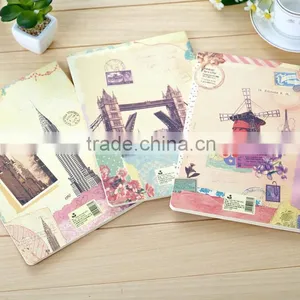 Cute Kawaii Cartoon Notebook Journal Mini Vintage Retro Exercise Book for Kids Stationery thumbnail-1