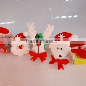 2014 Wholesale Promotional PVC Slap Bracelet Cheap Slap Band Christma Style thumbnail-1