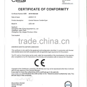 Double Cone Vacuum Dryer for Sodium Tripolyphosphate thumbnail-2