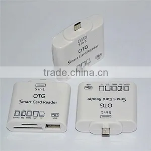 OTG 5 in 1 Smart Card Reader Writer Micro sd Card Reader Usb 3.0 Card Reader thumbnail-3