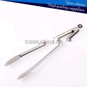 Heat Resistant BBQ Grill Kitchen Tongs With Silicone Handle thumbnail-1
