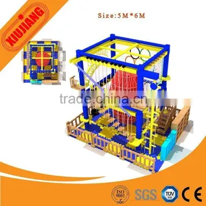 Hot Sale Kids Indoor Climbing Toys, Ropes Course For Shopping Center thumbnail-2