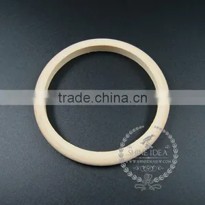 8mm Width 68mm Diameter Natural Log Wood Round Simple Bracelet Bangle DIY Painting Bracelet Supplies 1900116 thumbnail-1
