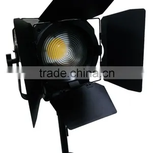 300Watt Pro Electronic Zoom Focusable DMX Dimming Sound 300W RGBW 4IN1 COB LED Fresnel Studio Video TV Spot Light With Shutters thumbnail-2
