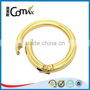 Metal Accessories For Handbag Circle Gold Metal Spring Buckle thumbnail-2