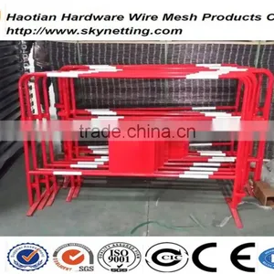 France Welded Pipe Temporary Fence Queue Control Barrier Crowd Control Barrier thumbnail-2