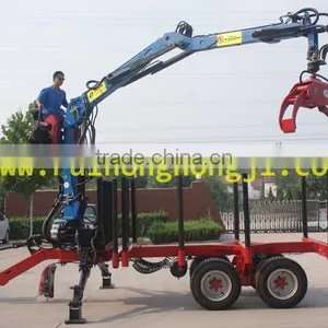 Crane Timber Trailer,log Loader Trailer,log Trailer thumbnail-1