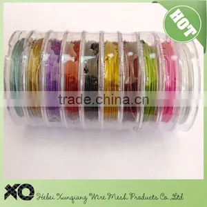 0.3mm, Mixed Color, About 21m/roll, 10rolls/set, Colored Copper Wire thumbnail-1