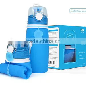OEM China Factory Silicone Collapsible Water Bottles Plastic Water Bottle Sport Water Bottle thumbnail-6